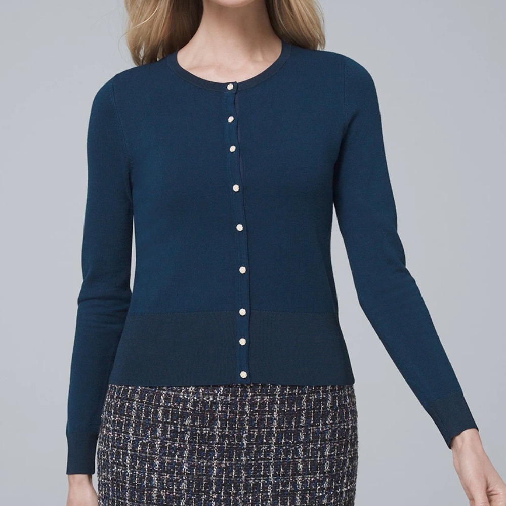 WHBM Button-Front Cardigan